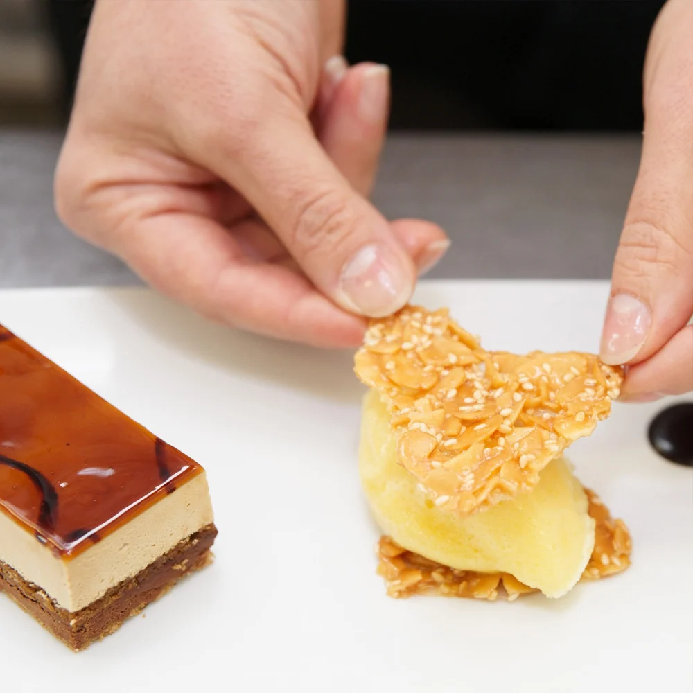 Hausgemachtes Dessert im Restaurant Kromberg in Remscheid